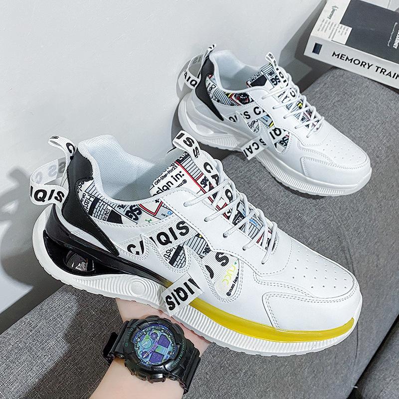 Shoes Men's Tide 2025 Spring New Breathable Couple Student Dad Shoes ins Running Sneakers Korean Men's Shoes