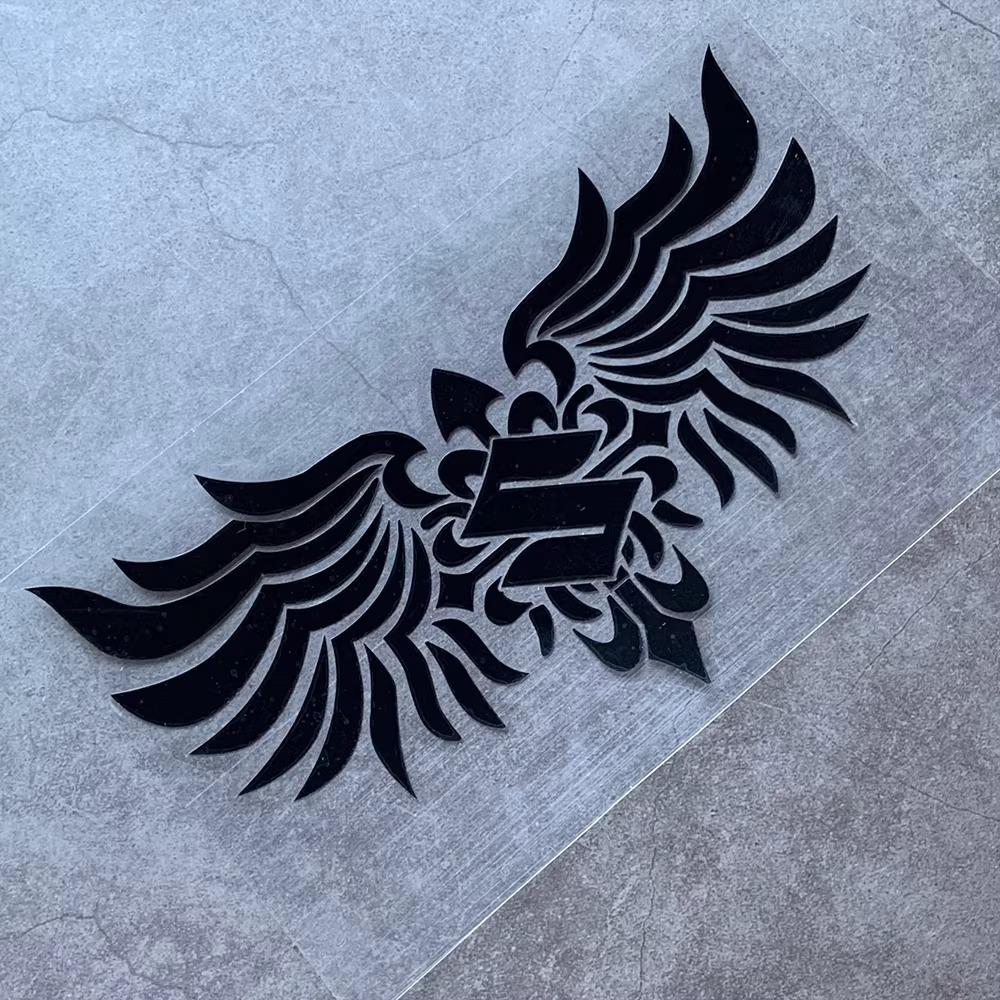 

Suzuki Motorcycle Logo Wings Reflective Stickers Moto Windshield Head Body Helmet Decals Accessories for SUZUKI Motorcycle 19x10.5cm чорний
