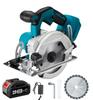 Cordless Rechargeable Circular Saw, Compatible with 140mm Blade Diameter, Lightweight, High-Precision, 50mm Cutting Depth, Compatible with Makita 18V