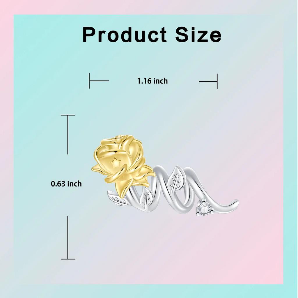 New Original Copper Swan Charms Bead Baby Shoe Flower Leaves Beads Fit 4Mm Bracelets Diy Jewelry Birthday Gift