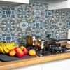 A Variety Of Retro Blue-Green Pattern Tile Wall Stickers Balcony Terrace Kitchen Background Beautification Decorative Wall Stickers