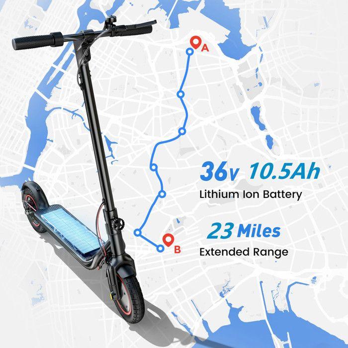 Foldable Electric Scooter for Adult 10'' AGILERIDE AS-B3, Range 27-37 KM, 36V 10.5Ah Battery, 500W Motor