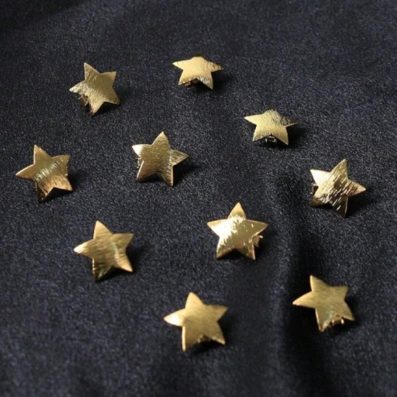 10 Stück Damen Kopfschmuck DIY Zubehör Mode Damen Goldener Stern Haarspange Hochzeitsgeschenk Haarzopfwerkzeuge
