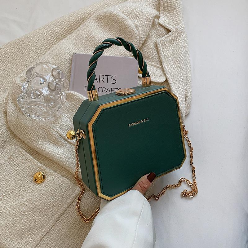 Hard Box Shape PU Leather Crossbody Bag with Short Rope Handle for Women 2026 Shoulder Handbags and Purses Lady Travel Cute Tote KTY