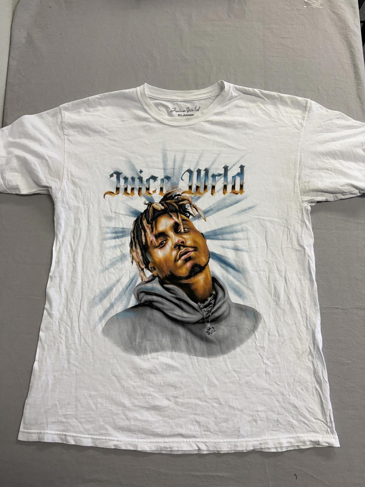 Juice Wrld Memorial T-shirt 999 Chain Airbrush Style Tee XL M