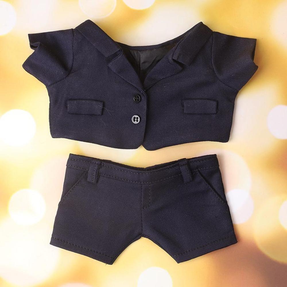 For 15cm 20cm Plush Cotton Doll Clothes Formal Suit Pants Set Plush Stuffed Doll Outfit Accessories Changjing Dress Game Toys