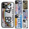 Retro Cool License Plate Number Phone Case For IPhone 18 17 Air 16 15 14 Plus Apple 16 11 12 13 Pro Max Coque