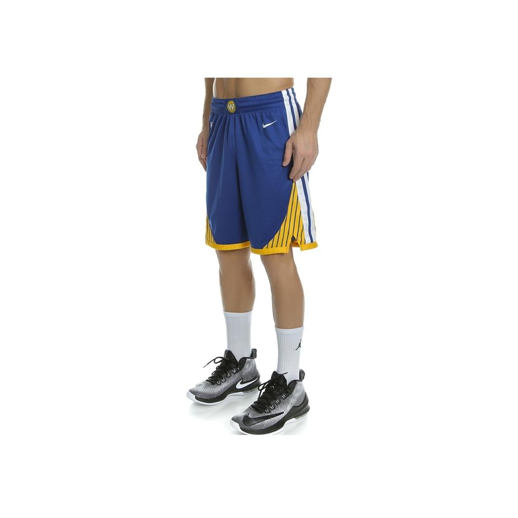 Nike Icon Edition Swingman Golden State Warriors Retro Basketball Shorts Men Bottoms Blue 866809-495