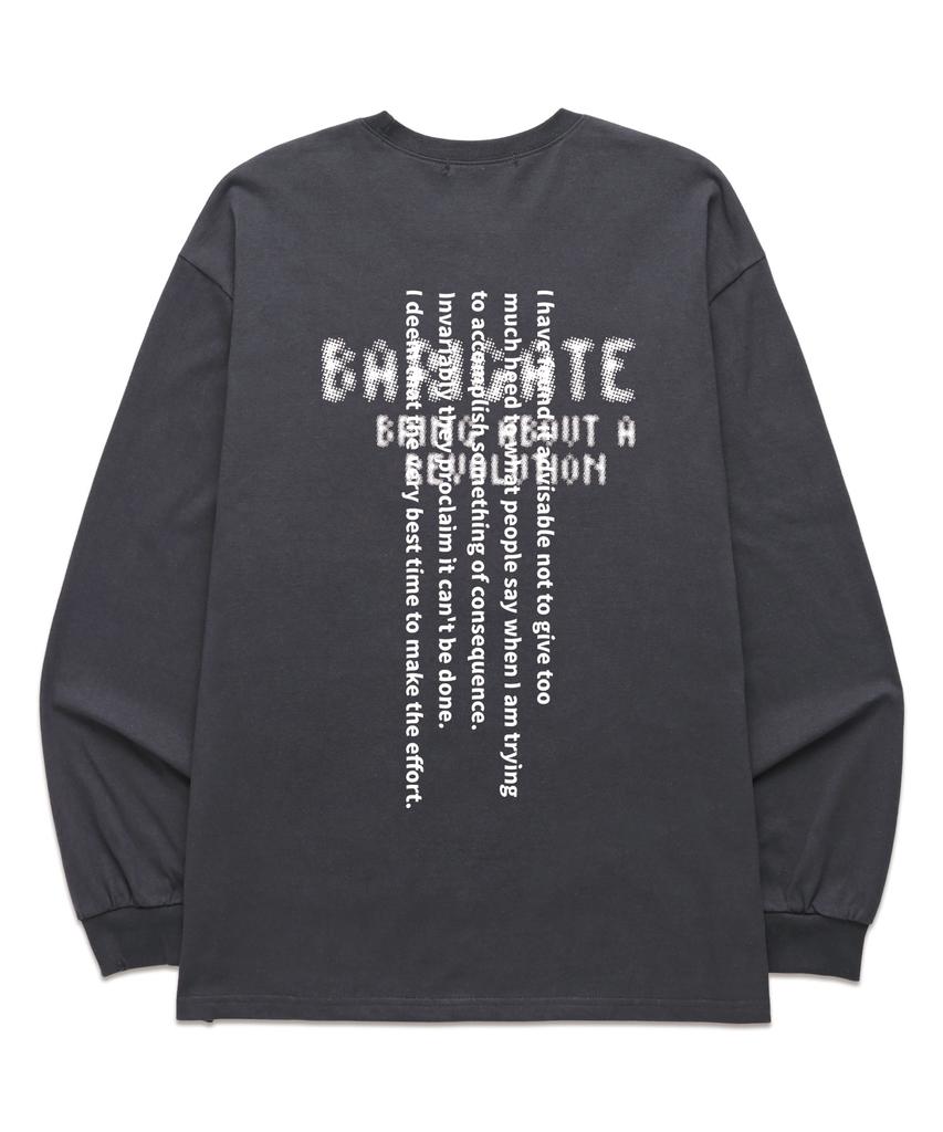 Baligeiteu Spotted Logo Long Sleeve (Bls034) Charcoal