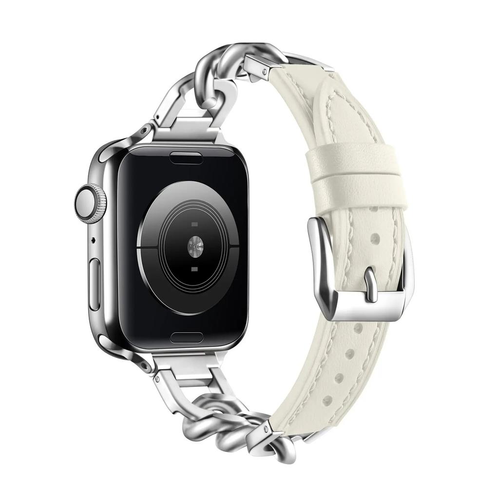 Kovový kožený řemínek pro Apple Watch řemínek 45 mm 44 mm 42 mm 41 mm 40 mm 49 mm 38 mm pro Iwatch Ultra2 9 8 7 6 5 4 SE Vyměnit náramek