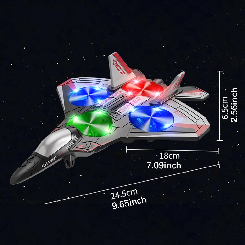 Remote Control Plane Fighter Adjustable Speed Portable Hobby Glider 360° Flip RC Airplane with