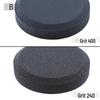 5-Inch Double-Sided Round Whetstone Knife Sharpener: 120/240/280/400 Grit for Kitchen and Home Use