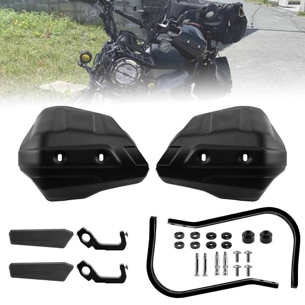 

Sporacingrts Защита рук Cub Черный Совок Дополнительные бамперы для Honda CT125 Защитные протекторы для езды по бездорожью CT125/Hunter Комплект, Протекторы, чёрный