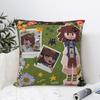 Claire Miss Circle Cartoon Pillow Case Fundamental Paper Education Cushion Covers Creative Decor Pillowcase For Home 40*40Cm