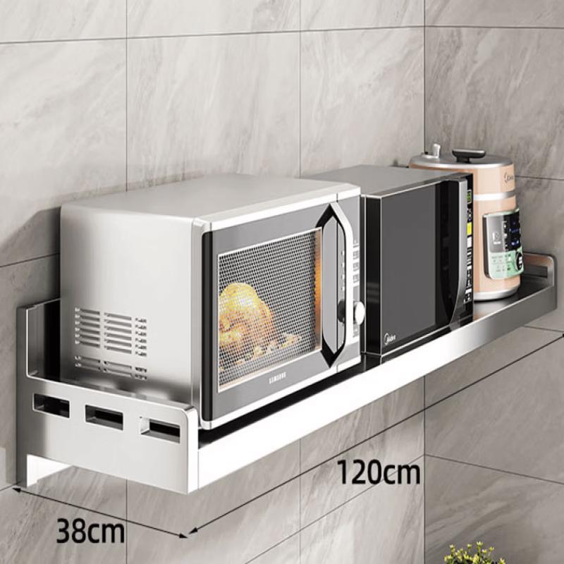 304 Stainless Steel Wall-Mounted Kitchen Shelf