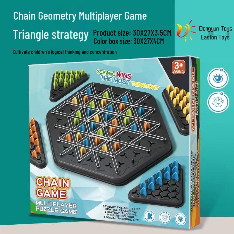 Grenzüberschreitendes Dreiecks-Schachspiel: Lernspielzeug für interaktive Logikentwicklung von Familie und Kind