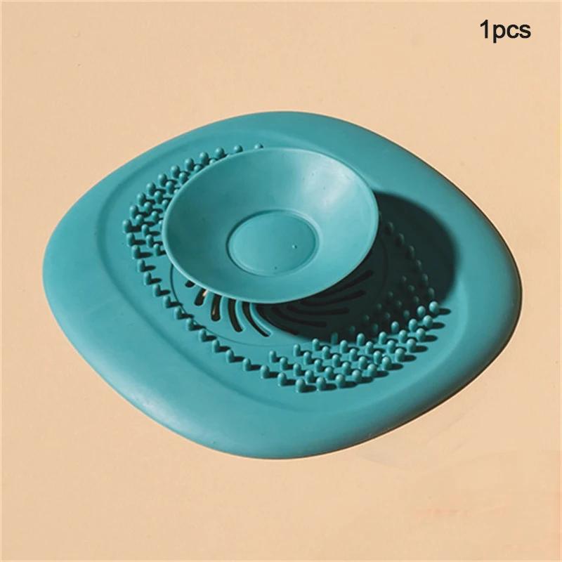 Household Sink Filter Anti-clogging Silicone Floor Drain Plug Home Kitchen Bathroom Deodorant Plug Accessories Bathroom