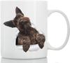 3D Pet Puppy Ceramic Coffee Mark Cup Dog Tea Cup 2024 New Gift Foreign Trade Pets