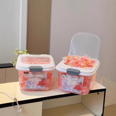 Geli Jing 6D White Peach Laundry Pods - Large Capacity, Concentrated Detergent with Stain Removal and Long-Lasting Fragrance Beads