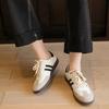 Retro Leather Little White Shoes Women's Spring New Versatile Color Matching Casual Sports Board Shoes Flat Women