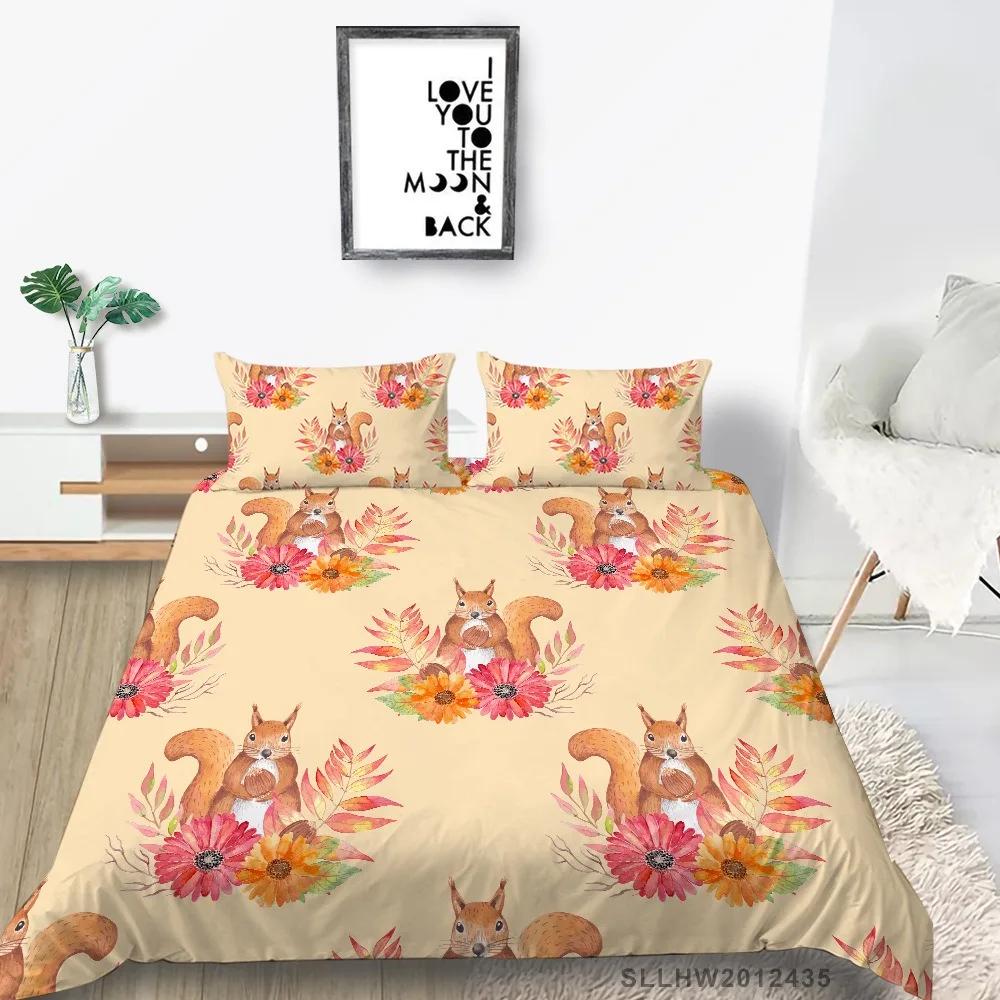 Set Biancheria da Letto in Microfibra con Farfalle e Coccinelle (Coccinella Septempunctata), Stile Pastorale, Copripiumino Matrimoniale, Set Piumone, Dropshipping