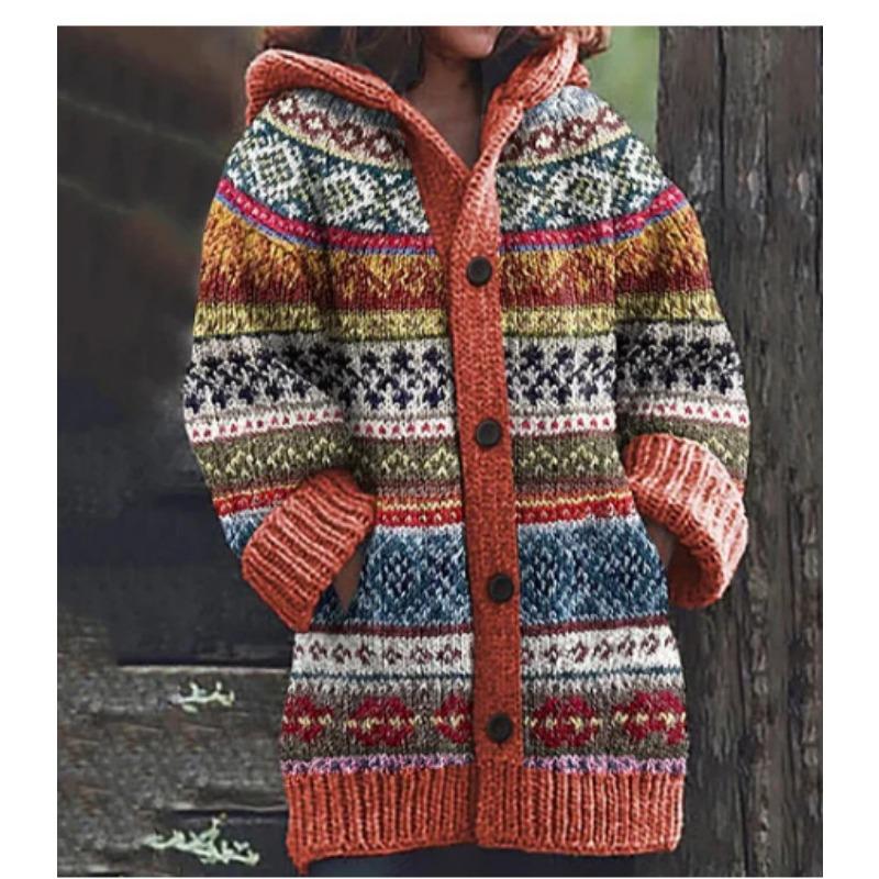 S-5XL for 2025 New 3D Printed Autumn and Winter Jacket Thickened Hooded Cardigan Sweater