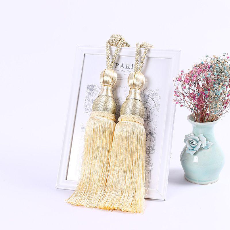 Koreaanse Kwast Gordijn Tieback Touw – Gouden Draad Ballen voor Bruiloftsdecoratie