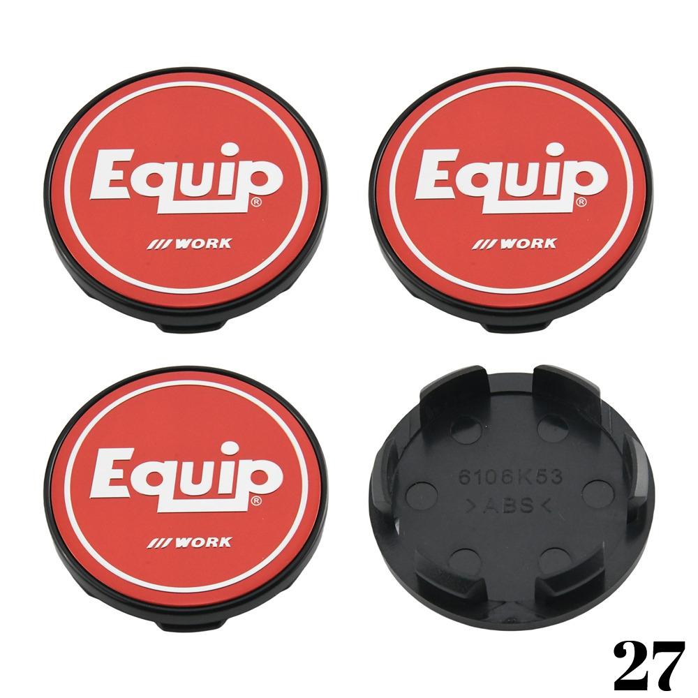 4PCS WORK Center Cap 53mm & 54mm Wheel Caps MEISTER VS EQUIP Emblem Wheel Cover Cap Hubcaps Car Rim Accessories