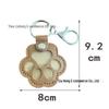 Pet Hair Storage Pendant Keychain: Creative Cat Paw & Dog Jewelry Keepsake
