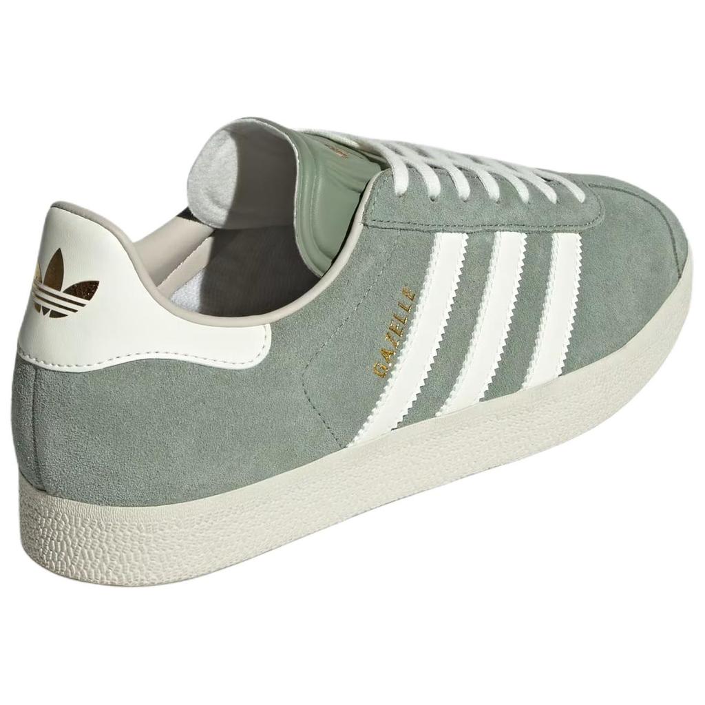 Adidas Gazelle Silver Green Unisex Sneakers Off-White Beige JP7783