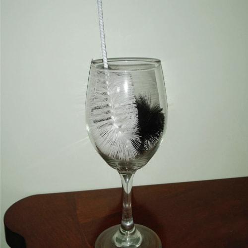 Coralpearl Bottle Cleaning Brush, Long Handle, Slim, Utility Bottle Cleaning Brush Set, Small and Large Bottle Cleaning Brushes, Flexible Wire Cleaner