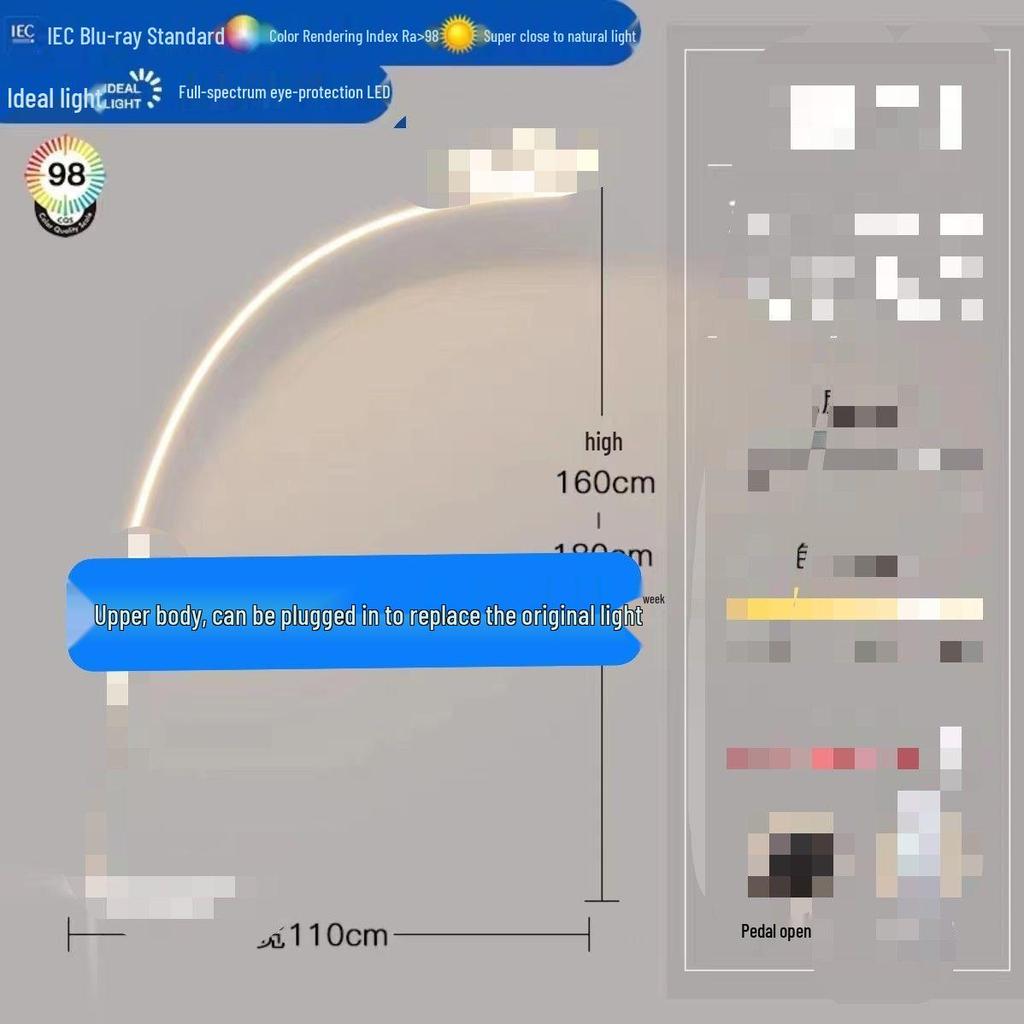 Minimalist Butterfly Floor Lamp: Designer Living Room Piano Light, Eye-Care Bedroom Ambiance, Creative Bedside Feature