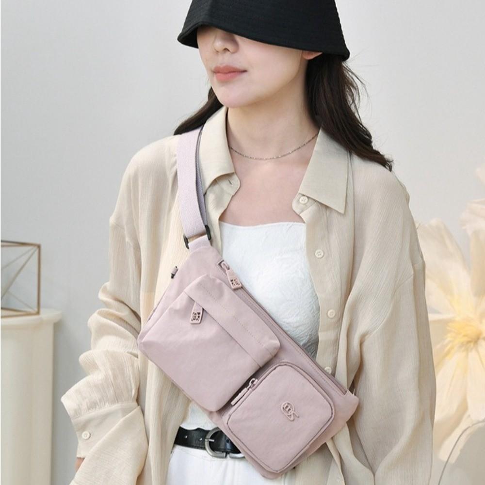 Fashion Long Strap Shoulder Bag Light Weight Multi-pocket Crossbody Bag Advanced Sense Durable Messenger Bag For Girls Women