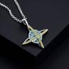 Punk Style Planet Universe Necklace Fashion Design Inlaid Rhinestone Pendant Trend Jewelry Gift for Men Women