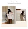 Yi Han Meng Women's Fleece Lined Zip-Up Cardigan - Warm, Korean Style Autumn/Winter Casual Sweatshirt with Stand Collar