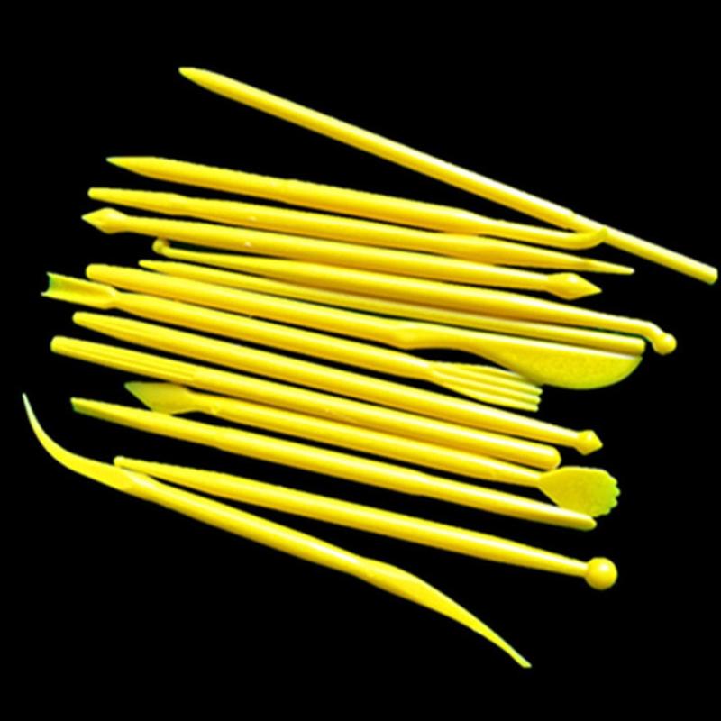 Tools Plastic Pottery Clay Sculpting Cook Decorating Supplies Double-Head for Adults Kids Beginners 6/14Pcs