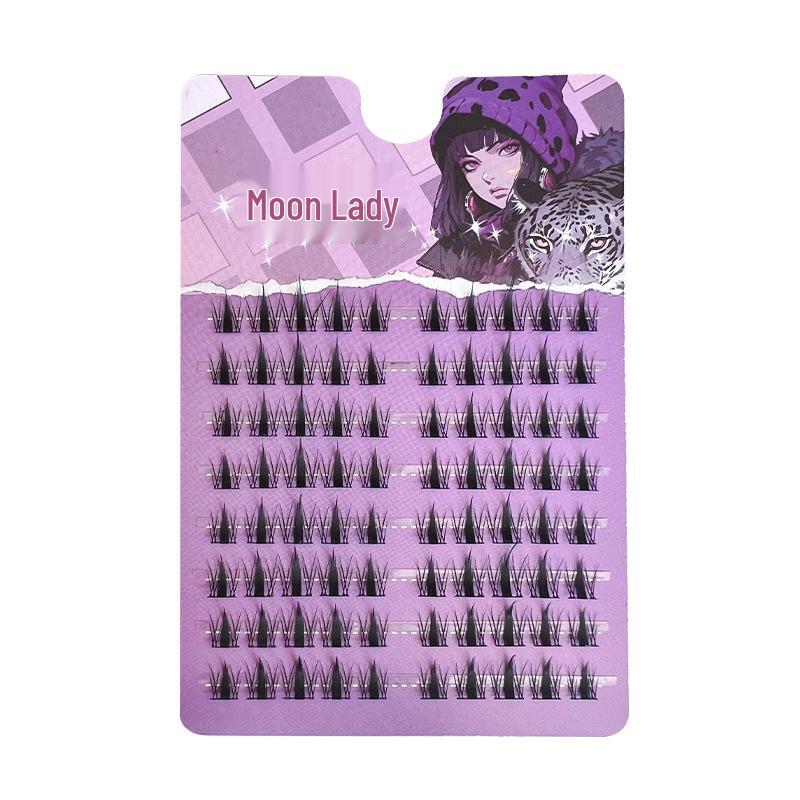 

Yue Jiao Niang Thick Autumn Leaf False Eyelashes - Natural Curl Barbie Bunny Style for Daily Student Use