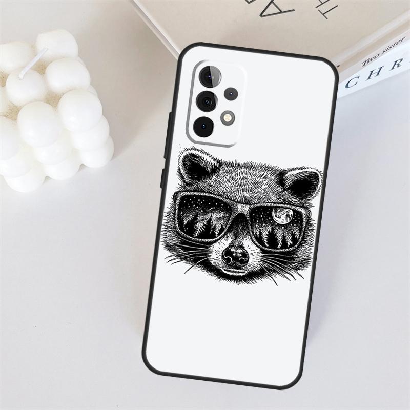 Raccoon Animal For Samsung Galaxy A05 A06 A16 A26 A54 A34 A14 A22 A32 A52 A55 A35 A15 A53 A13 A36 A56 Case