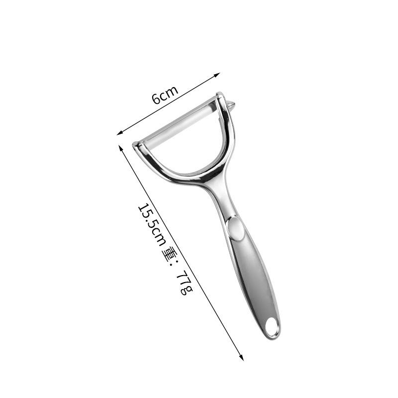 Island Qi Multi-functional Zinc Alloy Fruit & Melon Peeler - Household Kitchen Tool