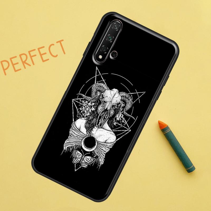 Witchcraft Occult Pentagram For Huawei Nova Y91 Y70 Y72 Y73 Y60 Y90 Y61 8i 7i 11i 12i 12s 9 10 SE P20 P30 P40 Lite Case
