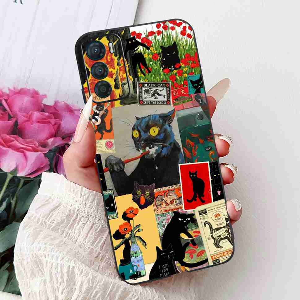 Cute Cat Case for Motorola Moto G42 Casing Protective Phone Cover For Moto G 42 G42 MotoG42 XT2233-2 Shell Capa