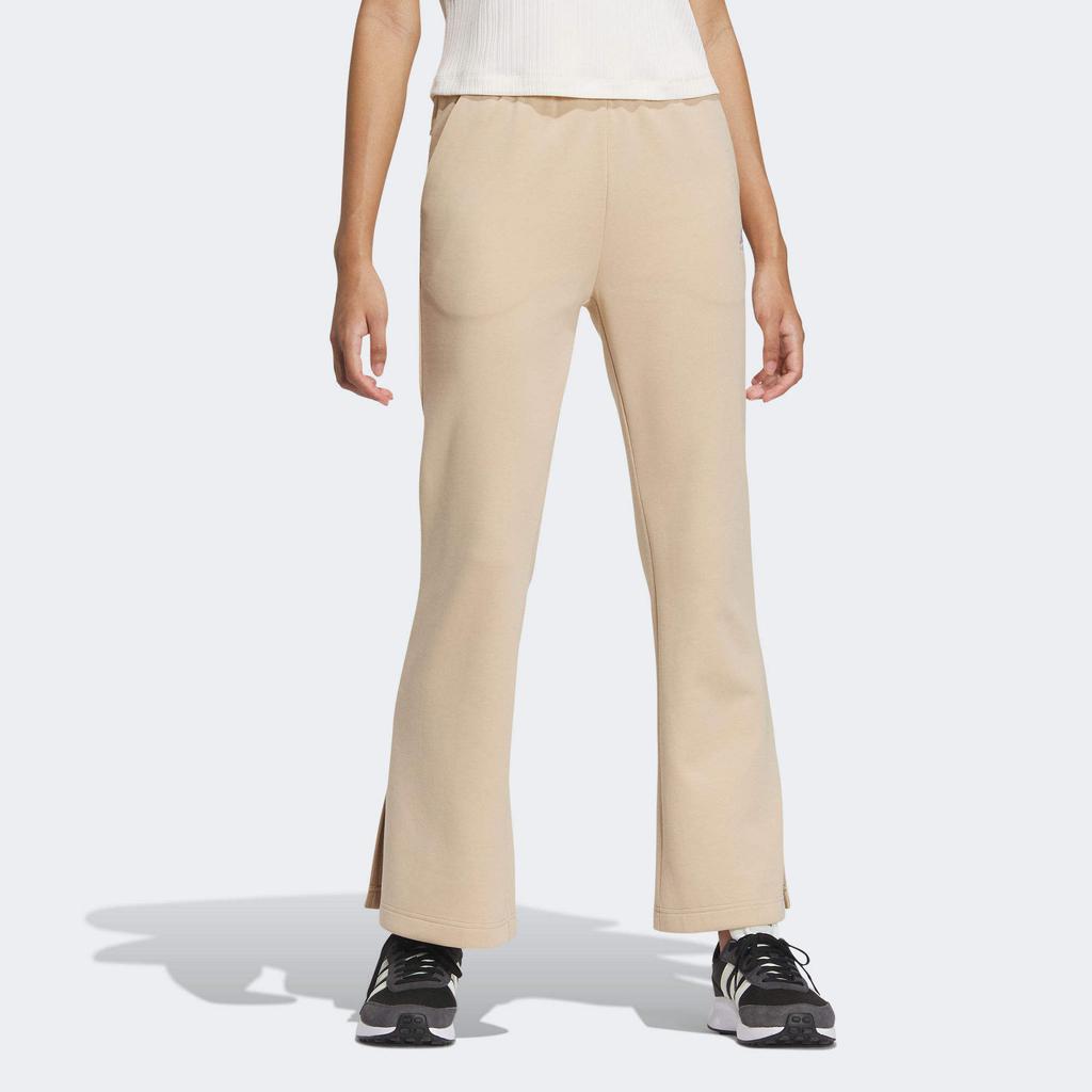 Adidas Verbiage Flare Casual Pants Women Bottoms Beige IZ4566