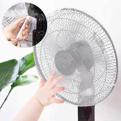Netz-Lüfterabdeckung mit Kordelzug, Lüfter-Staubschutz, Sicherheit für Babyfinger, Kinderschutz für Finger, Nylon-Netzgewebe, Sommer, Zuhause