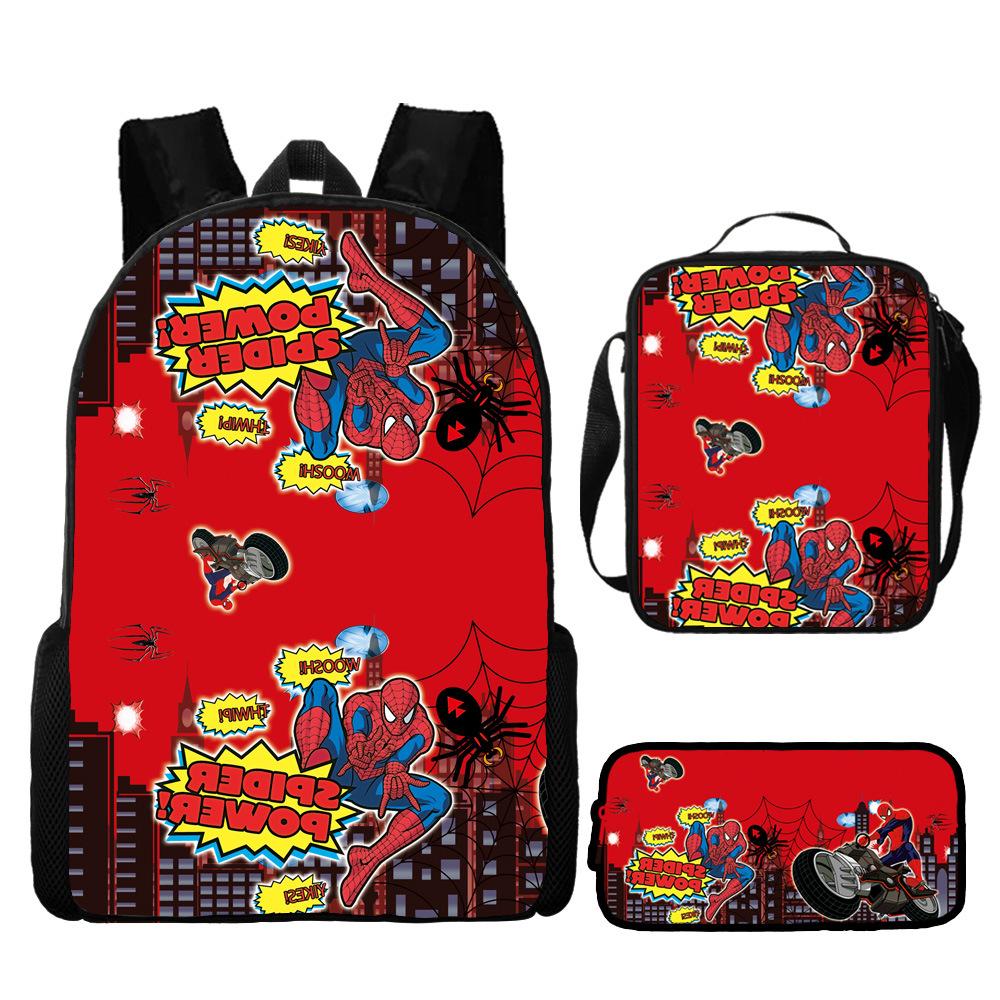 Children S Schoolbag Elementary School Student Cartoon Backpack Large Capacity Animation Backpack Three piece set