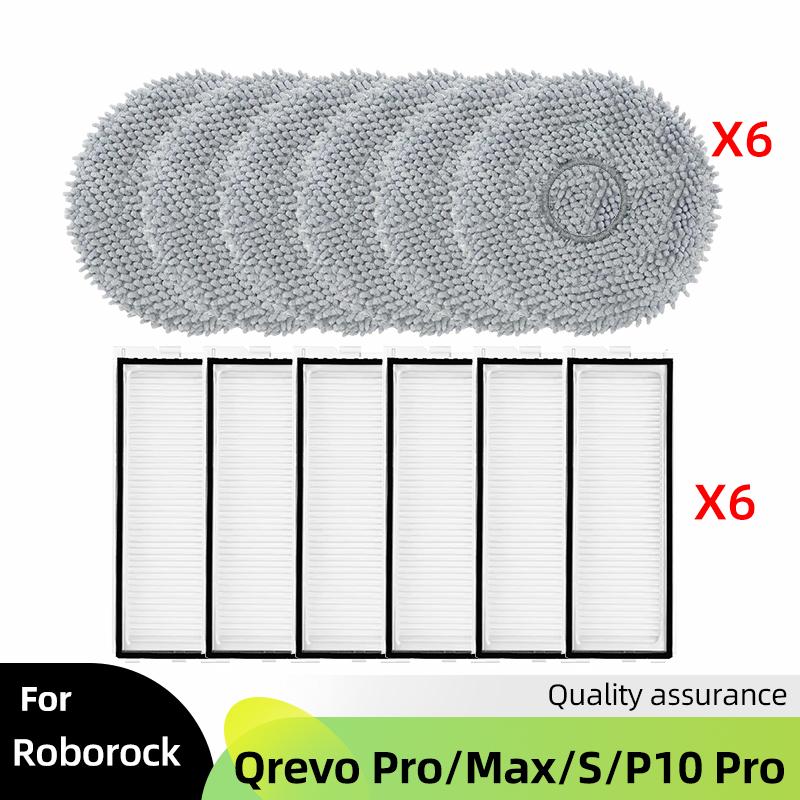Fit For Roborock Qrevo Pro / Qrevo MaxV / Qrevo S P10 Pro Robot Vacuum Cleaner Replacement Roller Dust Bag Parts Accessories
