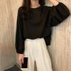 Women's Loose Fitting Pullover Long Sleeved T-shirt for Women