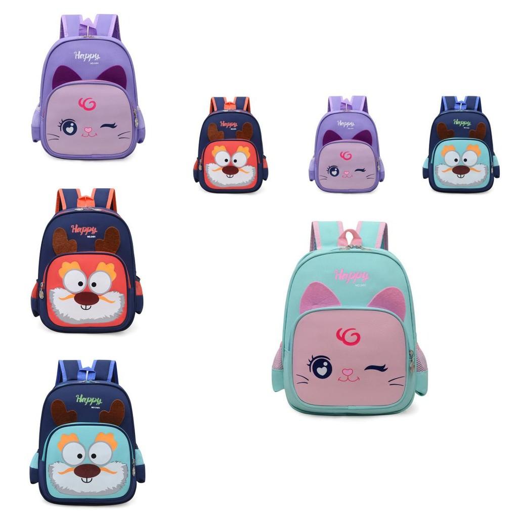 Adorable Cartoon Backpack For Kids Featuring Breathable Lightweight Durable Design In Multiple Colors For School And Travel