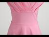 Retro Hepburn Style Short Sleeve 50s Collar High Waist Swing Dress