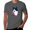Tuxedo Cat TShirt T Shirt Custom Print T Shirt Personalised Unisex Tshirt TShirt