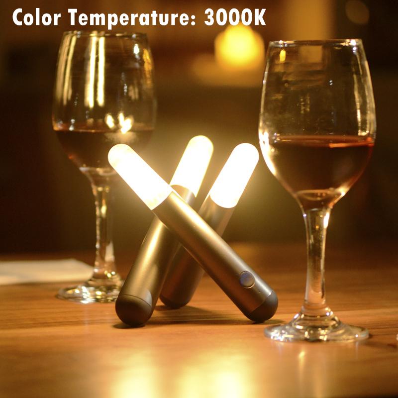 Creative Night Light Desktop Atmosphere Lamp with Built-in Rechargeable Battery,Bar Lamp Table Lamp USB Charging Camping Lamp